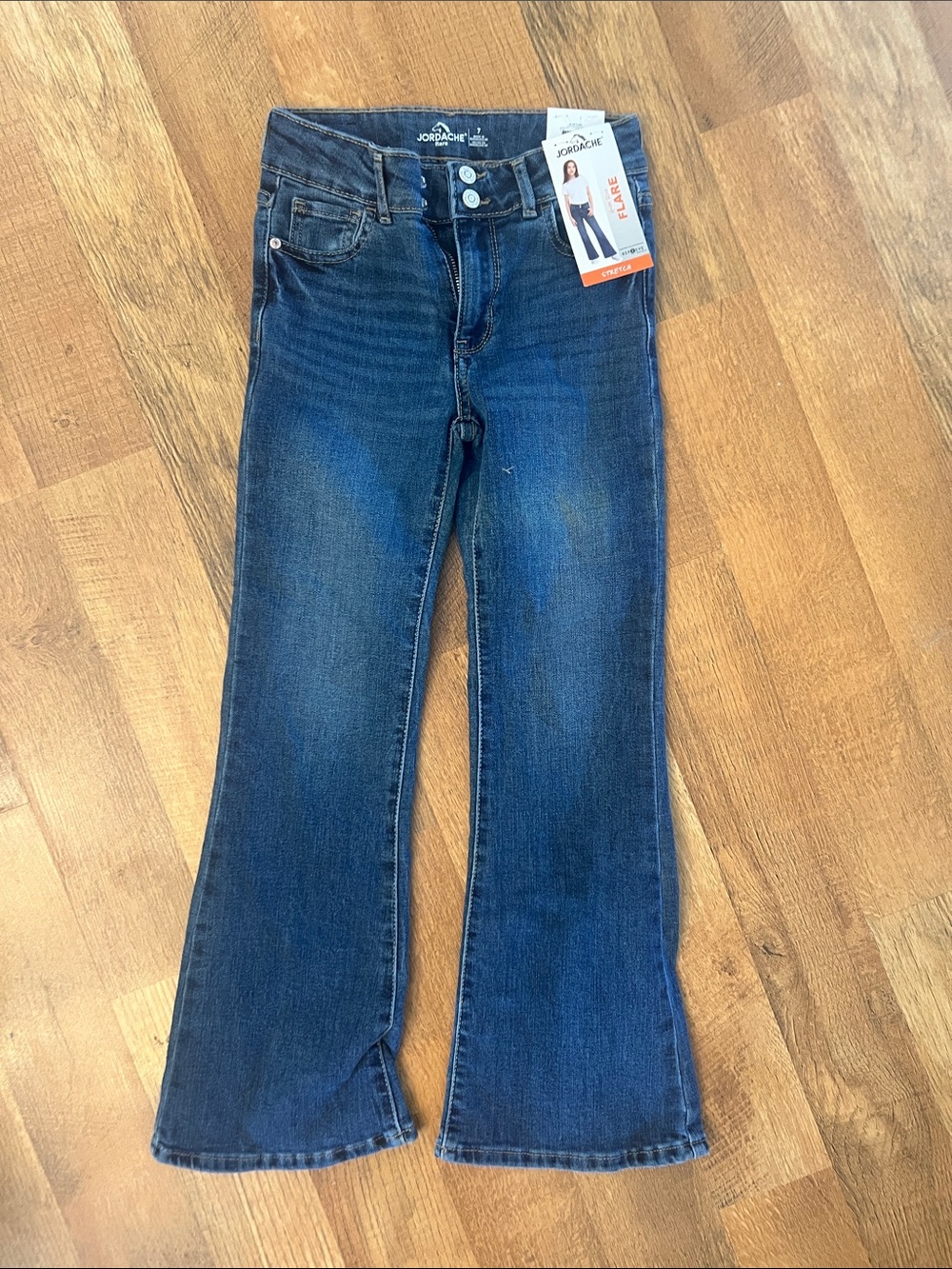 Jordache Women's Dark Blue Flared Jeans